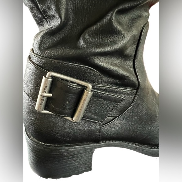 Vera Wang Over the Knee Leather Boots in Black - Style SVEMMABLACK - Size 7.5 - Picture 8 of 16